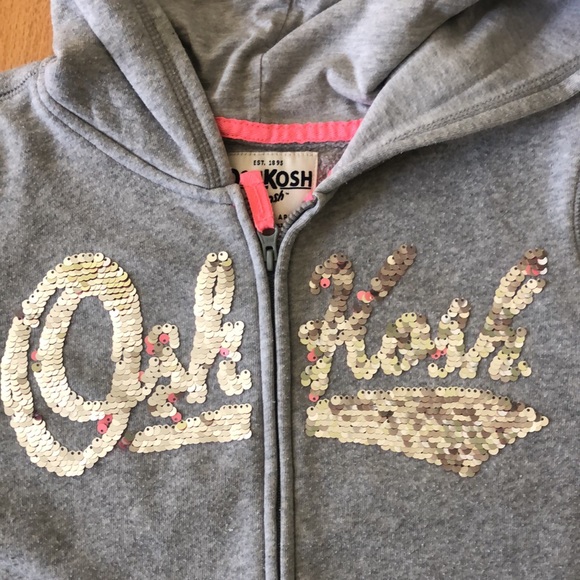 Bundle of 2 OshKosh zip- up hoodies for a girl size 12-14. Super comfy! - Picture 4 of 8
